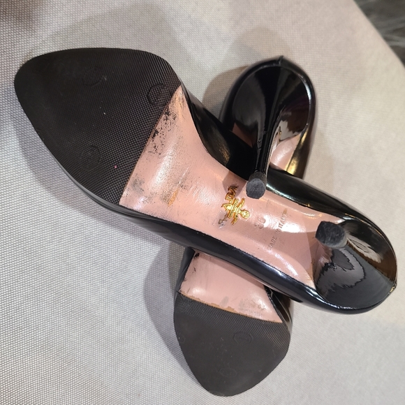 PRADA Patent Leather Pointed Toe Stiletto Heel Classic Platform Pump 36 - Picture 8 of 11